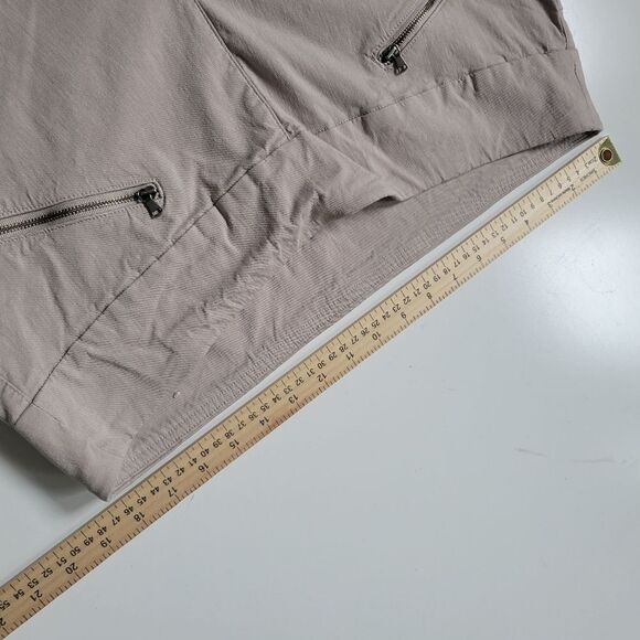1X SOFT SURROUNDINGS KHAKI TAN MOTO PULL ON COMFORT NEUTRAL SUMMER PANTS - Picture 2 of 8